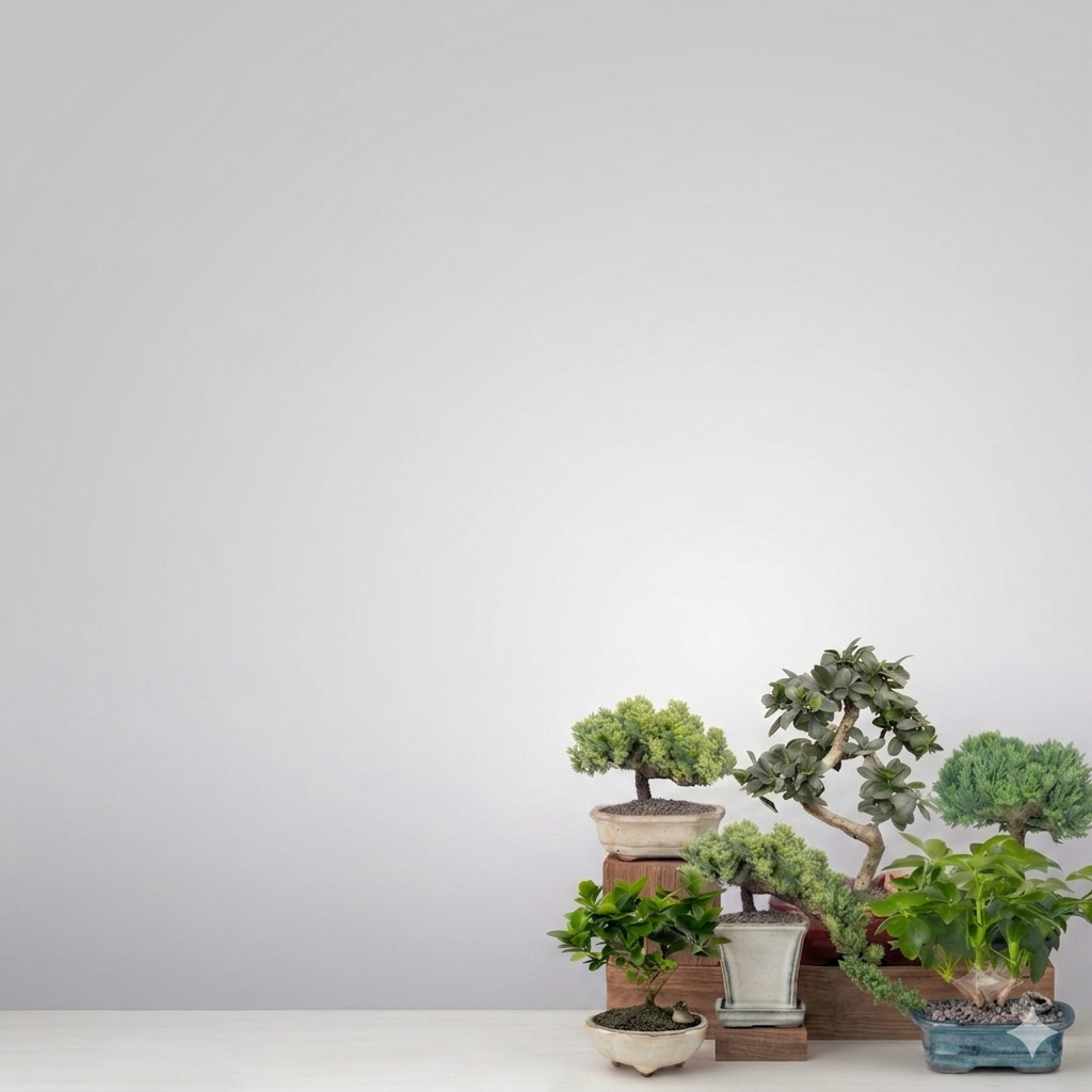 A collection of Birds Bonsai trees